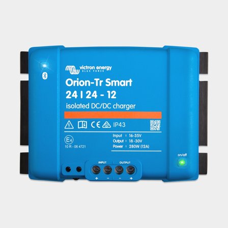 DC/DC-laturi 24 V:sta 24 V:iin Victron Orion-Tr Smart Isolated 24/24-12, 280 W, 12 A