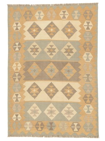 Orientalisk Ljus Nomad Kelim Matta 173X249 Orange/Brun Ull, Persien