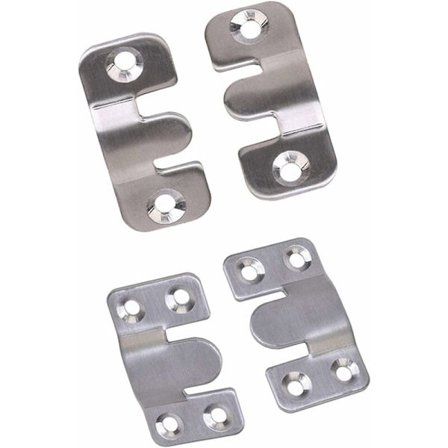 Møbelramme Kroge Konnektor Flush Mount Ramme Fastgørelser Sofa Beslag Møbelkonnektor Egnet til Kunstværker Rammer Plakater Seng Ure og Spejle-20 Par