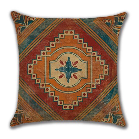 Abstrakte Kunst Putetrekk 45x45 cm Moderne Boho Geometriske Dekorative Pynteputetrekk Sofa Bil Firkantet Putetrekk Sett med 4