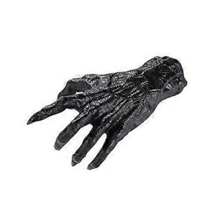 Hekse-Dæmon Hånd Væghængende Harpiks 3D Skulptur Halloween Dekoration Gave (Sort)