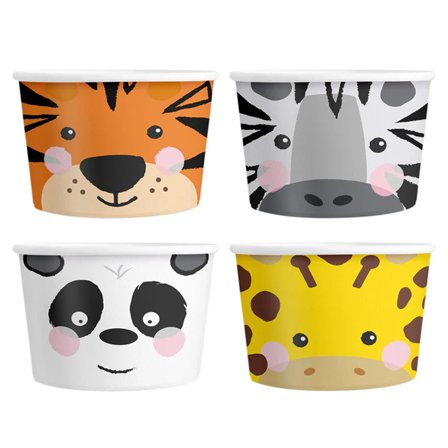 Vilda Djur - Glassbägare 4-pack