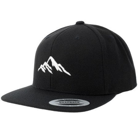 Wild Spirit - Svart snapback Keps - Mountain 3d White/Black Snapback @ Hatstore