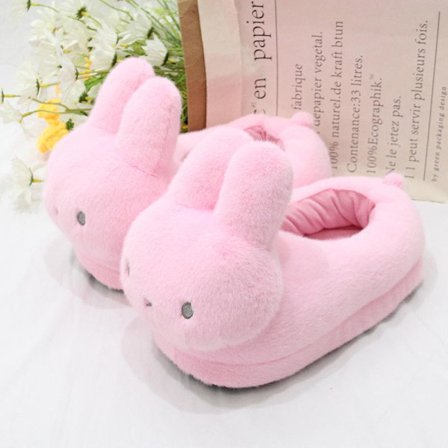 Muhkeat tohvelit, sisäkäyttöön tarkoitetut puuvillatohvelit pariskunnille, kotiasu Täysi pakkaus vaaleanpunainen Miffy