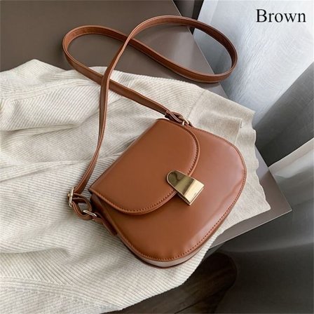 Messenger axelväska Crossbody väska BRUN