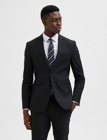 Selected Slhslim-Joshlacklz Adv - Black - 40