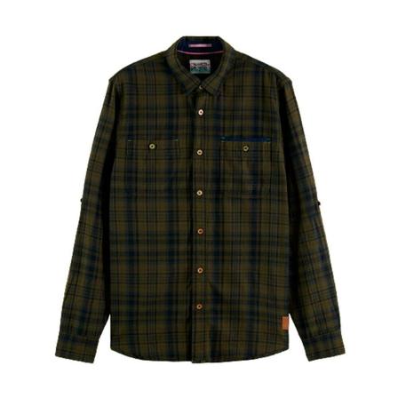 Scotch & Soda Casual Shirts , Groen , Heren , Maat: M