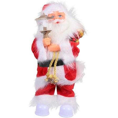 Musikkdukke Ornamenter Innendørs Små Dekorasjoner Elektrisk Leketøy For Barn Elektrisk Musikk Julenissen Julepynt Nisse Dukke