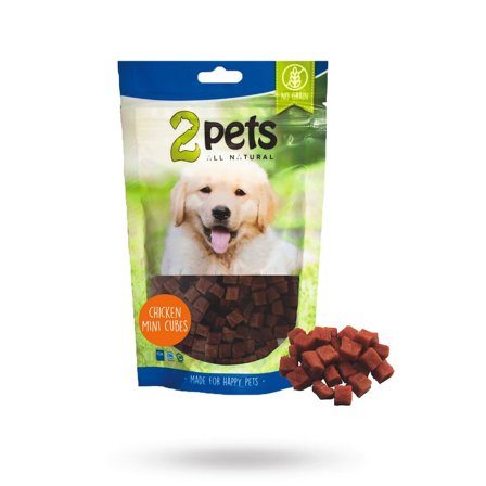 2pets Dogsnack Chicken Cubes 100 g - Matskål, hundgodis & tuggisar