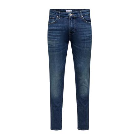 Only & Sons, Slim-fit Jeans Blauw, Heren, Maat:W33 L30,elastaan