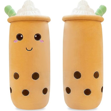 24-tums lång Boba Tea Plysch Bubble Tea Gosedjur, Söta Mjölkkoppsgosedjur Supermjuka Plyschdjur, Present till födelsedag, babyshower, jul, 
