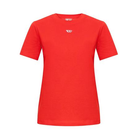 Diesel, T-Shirts Rood, Dames, Maat:S