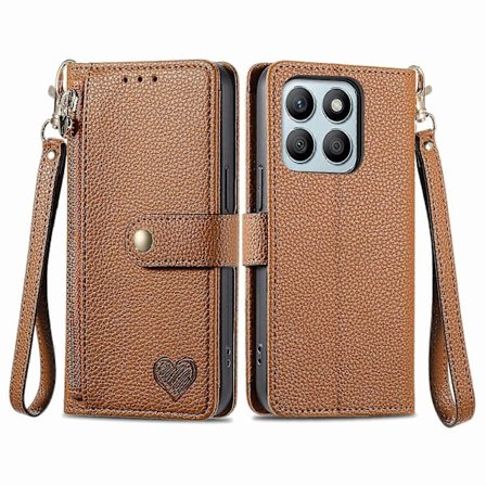 Rakkausvetoketjullinen puhelinkotelo Honor X8B:lle