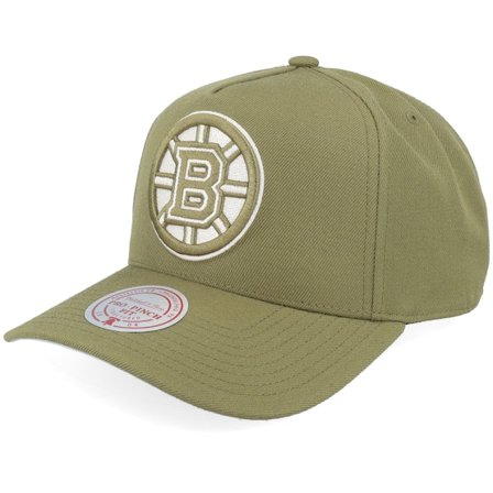 Mitchell & Ness - NHL - Green - adjustable - Cap - Boston Bruins Fashion Basic Pro Olive A-Frame Adjustable - Hatstore