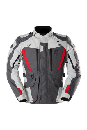 Motorradjacke Furygan Apalaches EVO Grau/Perlmutt Rot 4XL