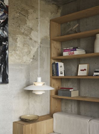 PH 5 taklampe Ø50 - monochrome pale blush