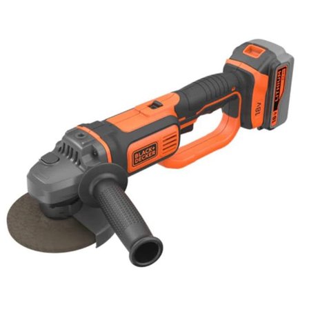 Black & Decker BCG720M1-QW Vinkelsliper Ø125 mm, med batteri og lader, Maskiner