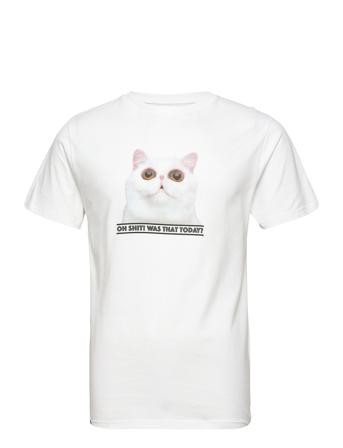 T-Shirt Stockholm Oh Shit T-shirts Short-sleeved Hvit DEDICATED