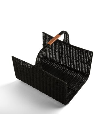 Lexington Rattan brændekurv, sort