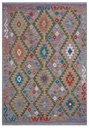 Small Kilim Afghan Old Style Rug 125X181 Wool