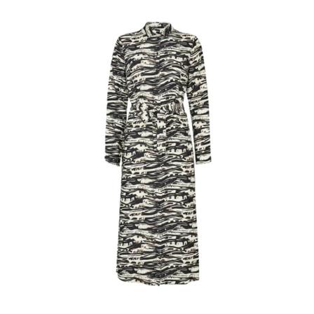 Minimum, Norra Midi Dress Zwart, Dames, Maat:M