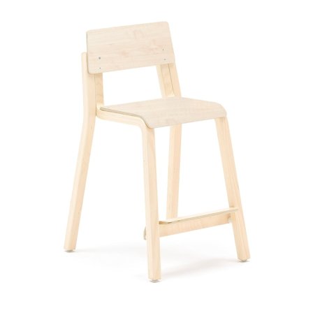 High chair DANTE, H 500 mm, birch, birch laminate