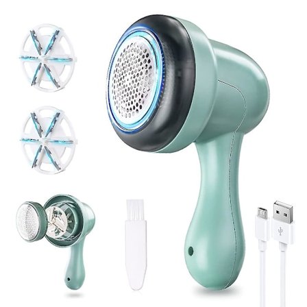 Pilling Shaver, Pilling Shaver 2 Udskiftelige rustfri stålblade til tøj, USB genopladelig