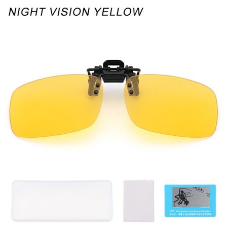 Clip-on aurinkolasit Polarisoidut NIGHT VISION KELTAINEN NIGHT VISION