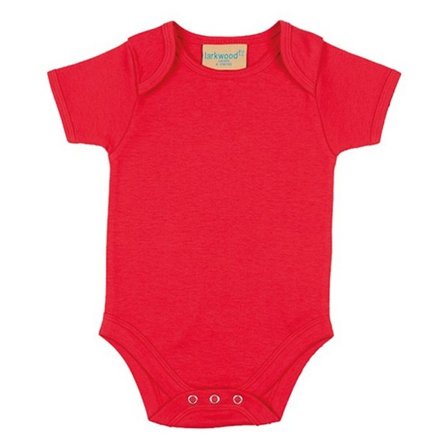 Larkwood Toddler Kortärmad Body 3-6 Månader Röd