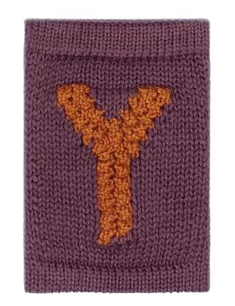Knitted Letter Y, Rose Home Kids Decor Decoration Accessories-details Pink Smallstuff