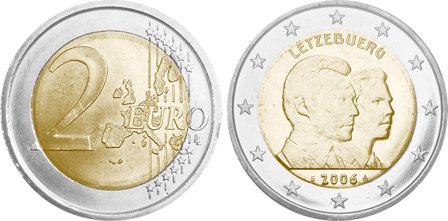 Luxembourg 2006 - Tronfølger Gaillaumes 25 års fødselsdag - 2 euro mønt