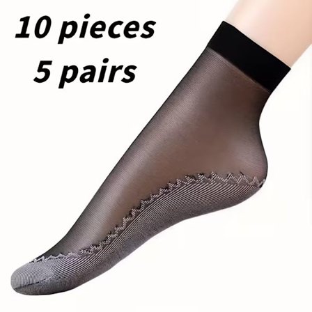 20 par korta damsockor - Svala, andningsbara, fukttransporterande, halkfria