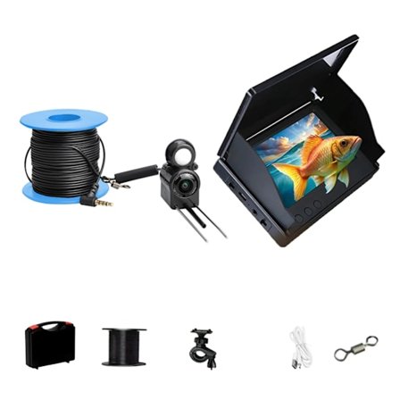 Fiskspårningsmonitor i realtid under vatten med 22 justerbara nattlampor