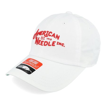 American Needle - White unconstructed Czapka Z Daszkiem - Lightweight White Dad Cap @ Hatstore