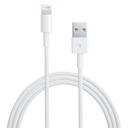 2 Meter hög kvalité Apple Lightning USB-kabel till iPhone & Ipad Vit