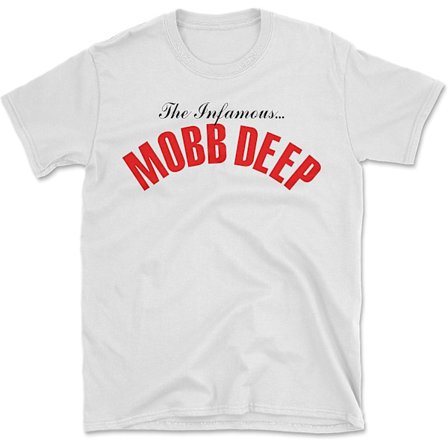 The Infamous Mobb Deep Logo Hip Hop Rap Vintage Replica T-shirt - vuxen, 3xl