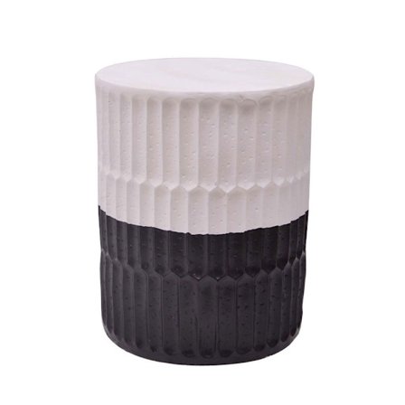 Sivupöytä, musta/valkoinen, 44,5x44,5x56,5 cm, sisä-/ulkokäyttöön