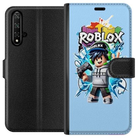 Kompatibelt Lommeboketui til Honor Honor 20 Fargerik Roblox-karakter med kontroller og energifylt splash art-design, perfekt for barnerom og spillinnr