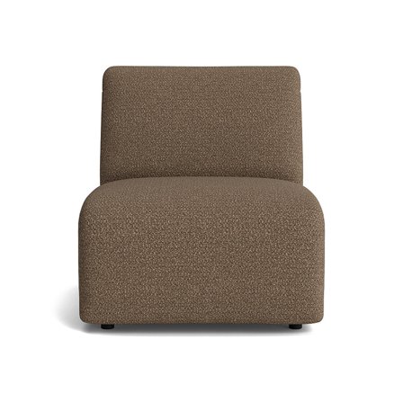 Thursday 1 personers modul - Raisa Brun - 72x94x78 - Sofa - Komfortabelt modul med Massivt træ, PU skum & polyester - Brun sofa