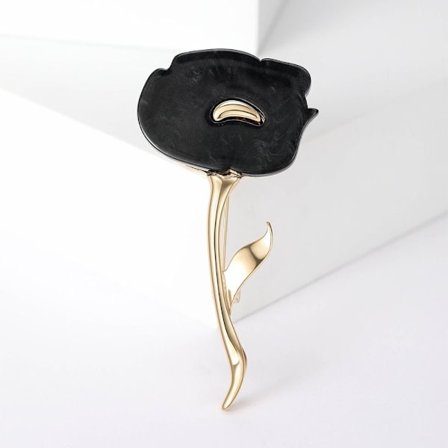 Brosje Pin Dame Brosje SVART