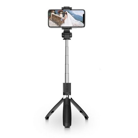 Trådløs Selfiestang Tripod L01S - Sort