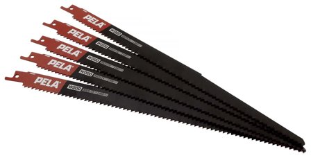 PELA 488387 Tigersågblad 300 mm, 6 TPI, 5-pack, Maskintillbehör & förbrukning