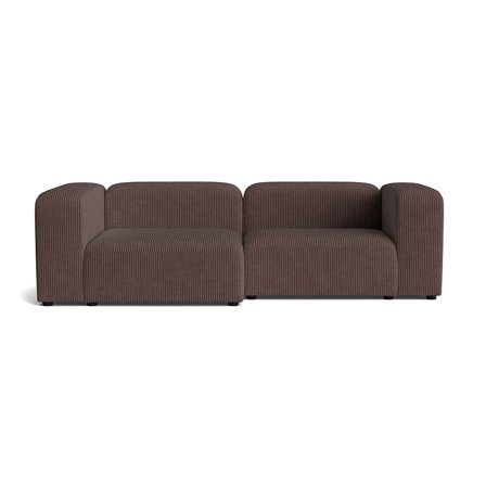 Milo chaiselong sofa, venstrevendt | 260cm - Lincoln Brun - 260x130x72 - Sofa, chaiselong