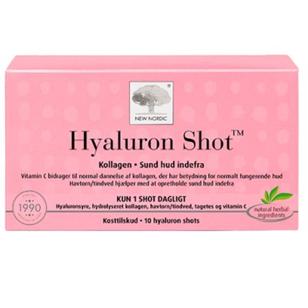 New Nordic Hyaluronshot 10 stk á 15 ml, Helse & Madvarer, Hud, Hår & Negle, Kosttilskud Til Huden