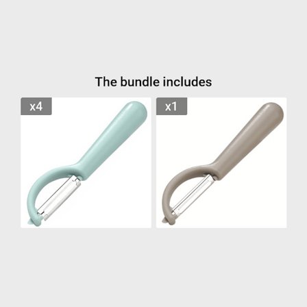 Kartoffelskræller i rustfrit stål til æbler, kartofler | Køkkenredskab med lige bladkant, 420 rustfrit stål materiale