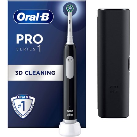 Oral-B - Elektrisk tannbørste Pro1 Black + TC Svart