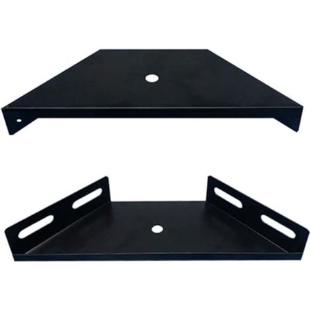 2 x Hjørnebrakett Hjørnebrakett Trapesformet Plate Hjørneklemme Hjørnebrakett Seng Ramme Tilbehør Møbler Feste Hjørnekontakt, Seng Gusset 230x100x35mm