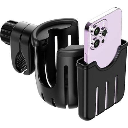 Mugghållare för barnvagn, universellt barnvagnstillbehör, barnvagnsorganisatör för Cybex/Yoyo, cykel, rullstol, rollator, elscooter, presenter till 