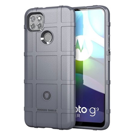 robust skjold etui - Motorola Moto G9 Power - grå