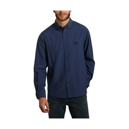 Kenzo Tiger Crest relax fit casual shirt Blå, Herre Skjorter